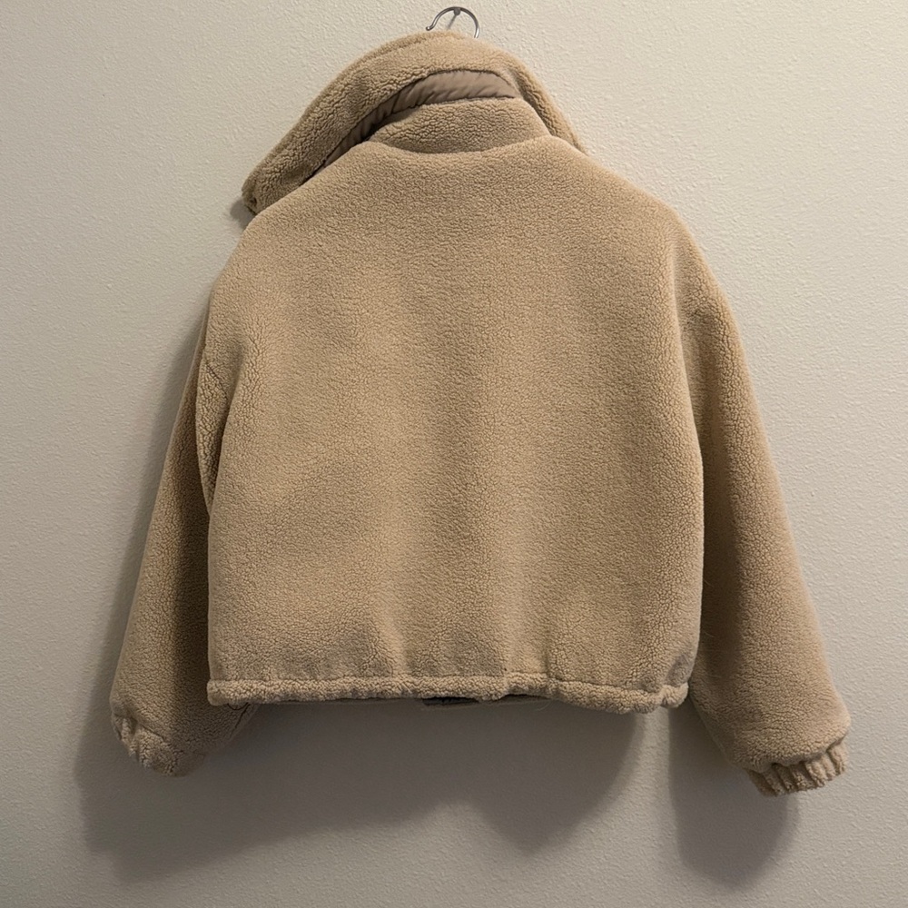 NWOT Zara Cropped Teddy Jacket - Picture 6 of 6
